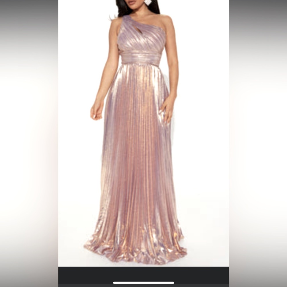 Pleated maxi dress formal